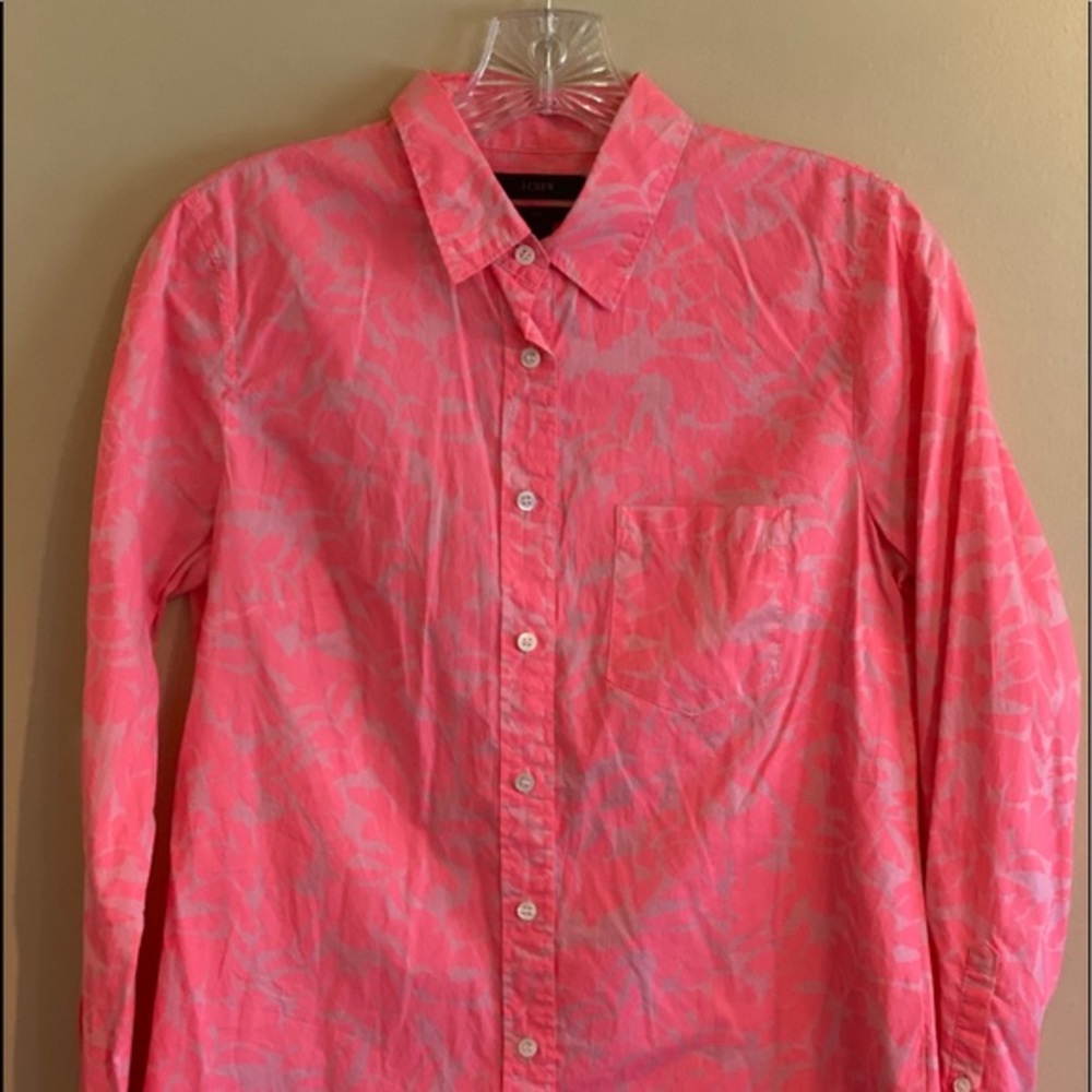 J Crew Button Up Shirt‎ Pink 2